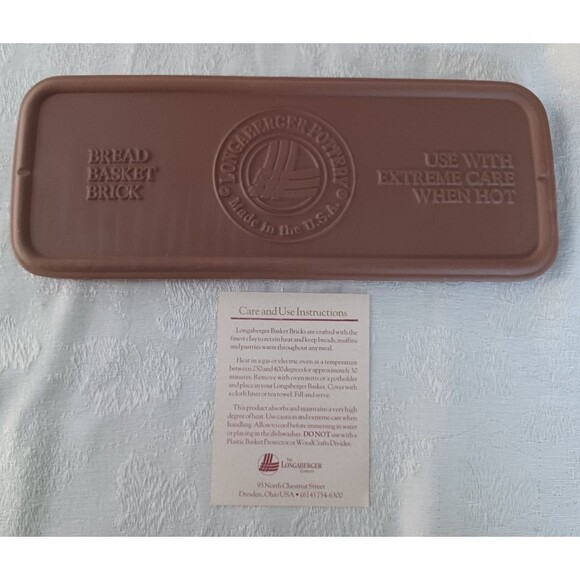 MIXED LOT LONGABERGER WOVEN TRADITIONS BREAD BASKET WARM BRICK SINGLE DIVIDER - Picture 13 of 14